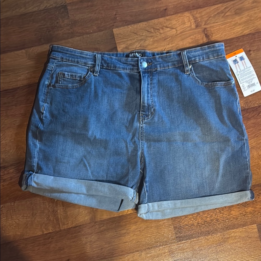 Buffalo David Bitton Blue Jean Shorts with Rolled Hems